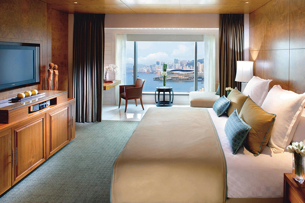 The Harbour View room at the Mandarin Oriental Hong Kong